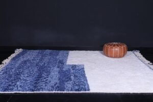 Moroccan rug blue