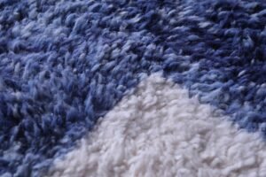 Moroccan rug blue