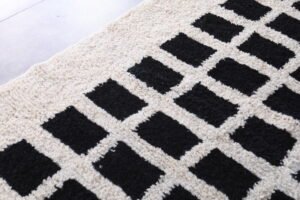 Moroccan checkered rug