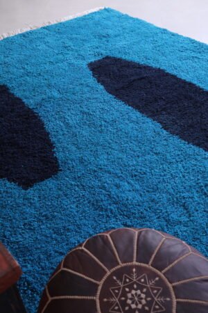 Contemporary blue rug