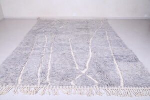 Beni ourain rug silver gray