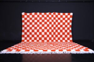 Checkered Moroccan rug