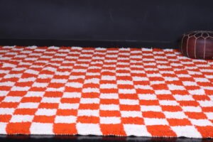 Checkered Moroccan rug