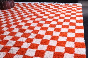 Checkered Moroccan rug