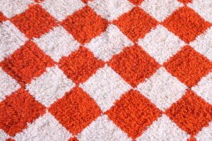 Checkered Moroccan rug