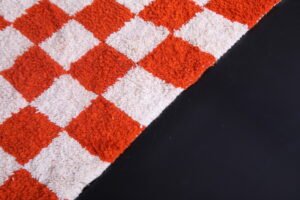 Checkered Moroccan rug