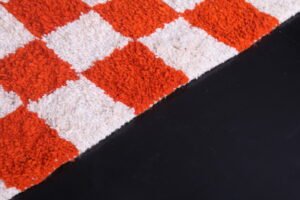 Checkered Moroccan rug