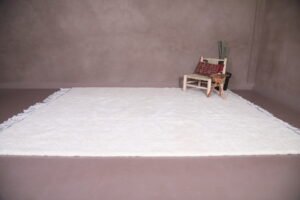 Moroccan rug white