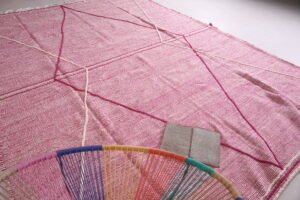 Moroccan pink rug