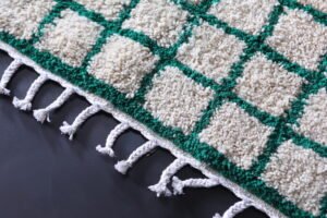 Moroccan grid rug