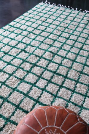 Moroccan grid rug