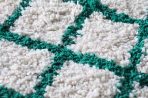 Moroccan grid rug