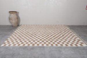 Checkered Brown rug