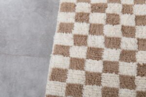 Checkered Brown rug