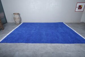 Moroccan rug blue