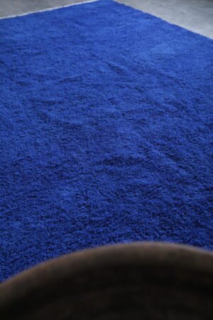 Moroccan rug blue