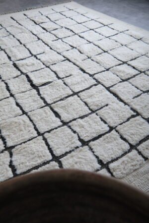 Beni ourain rug hand knotted