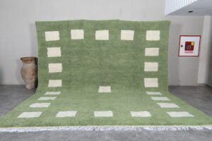 Moroccan green rug