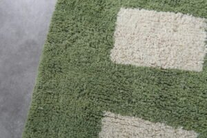 Moroccan green rug
