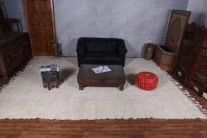 Moroccan rug white