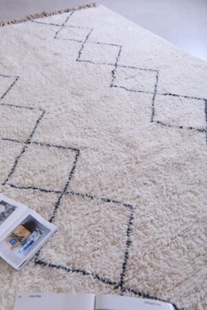 Beni ourain rug white