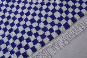 Checkered Blue rug