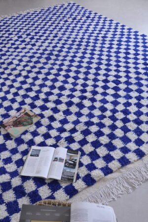 Checkered Blue rug