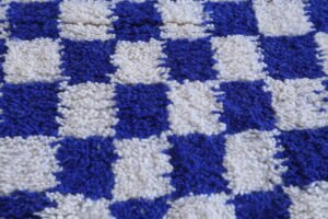 Checkered Blue rug