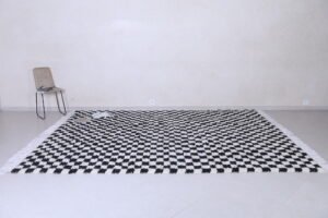 Checkered Black rug