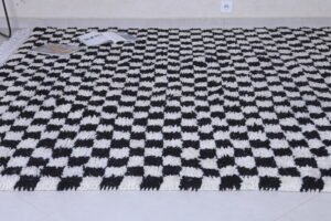 Checkered Black rug