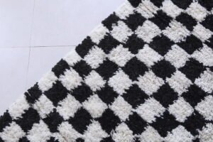 Checkered Black rug