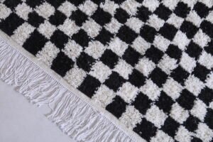 Checkered Black rug