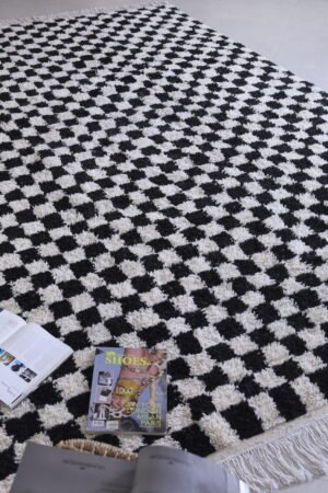 Checkered Black rug