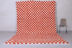 Checkered Moroccan rug