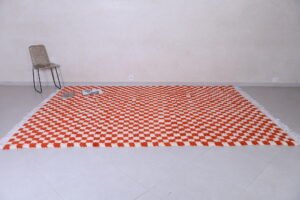 Checkered Moroccan rug