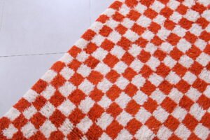 Checkered Moroccan rug