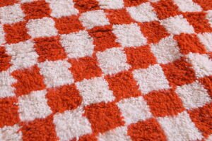 Checkered Moroccan rug