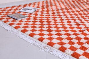 Checkered Moroccan rug