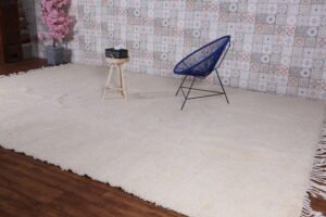 Moroccan rug white