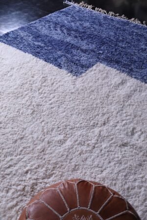 Moroccan rug blue