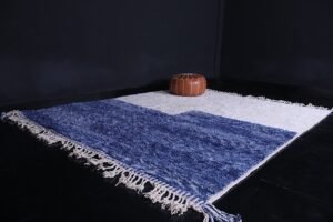 Moroccan rug blue